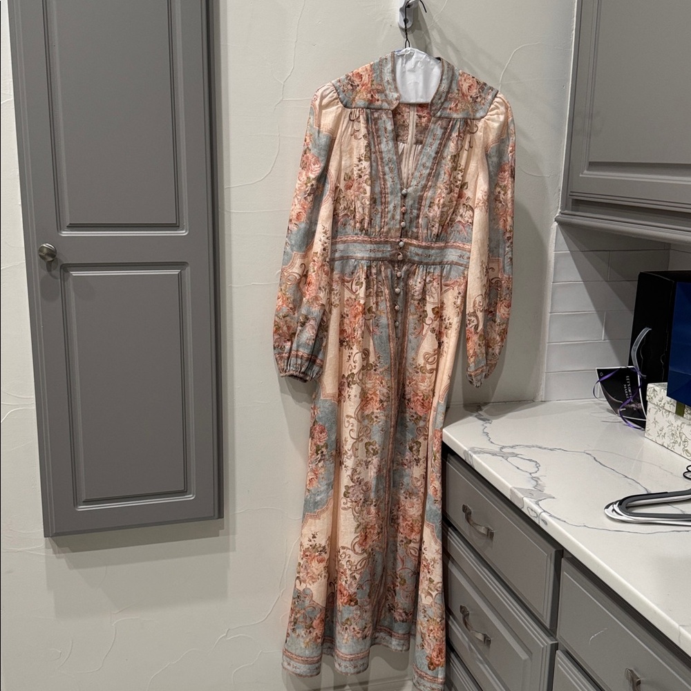 Zimmermann Pastel Floral Maxi Dress. Size 1   Worn once.